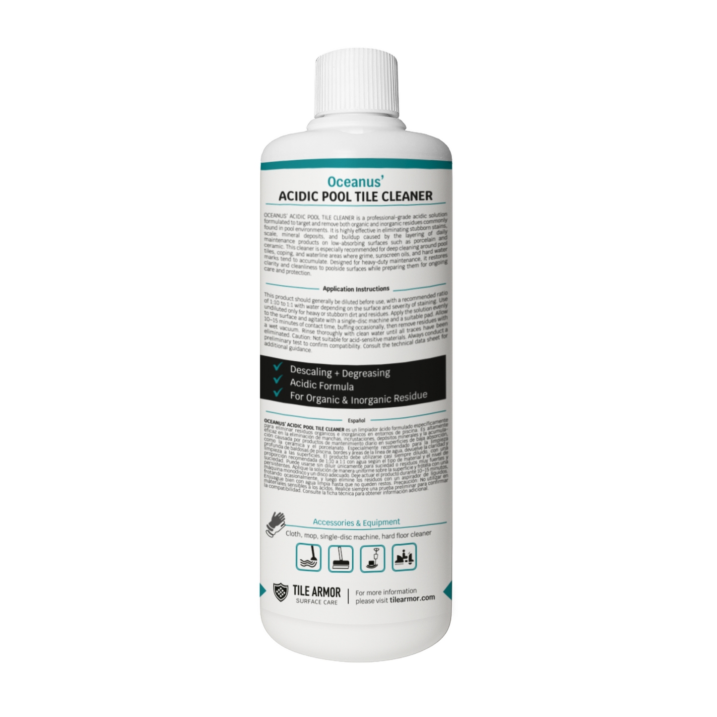 Oceanus’ Acidic Pool Tile Cleaner