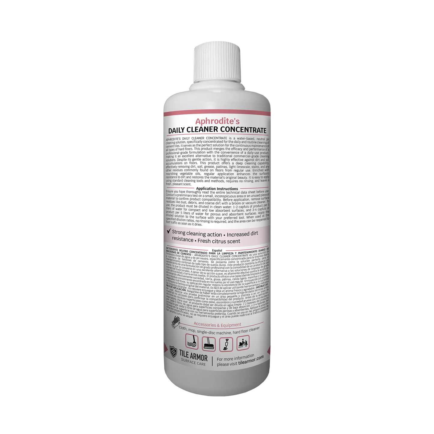 Aphrodite’s Daily Cleaner Concentrate bottle back image