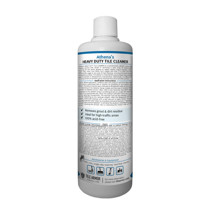 Athena's Heavy Duty Tile Cleaner Back Bottle Image