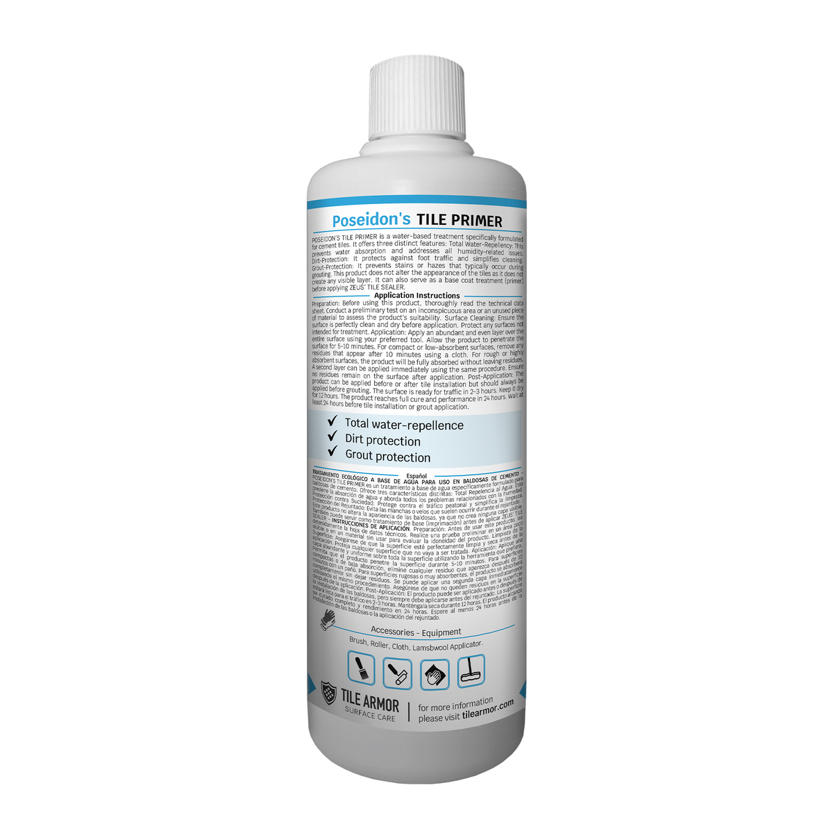 Poseidon’s Tile Primer - Water Repellent Tile Primer – Tile Armor