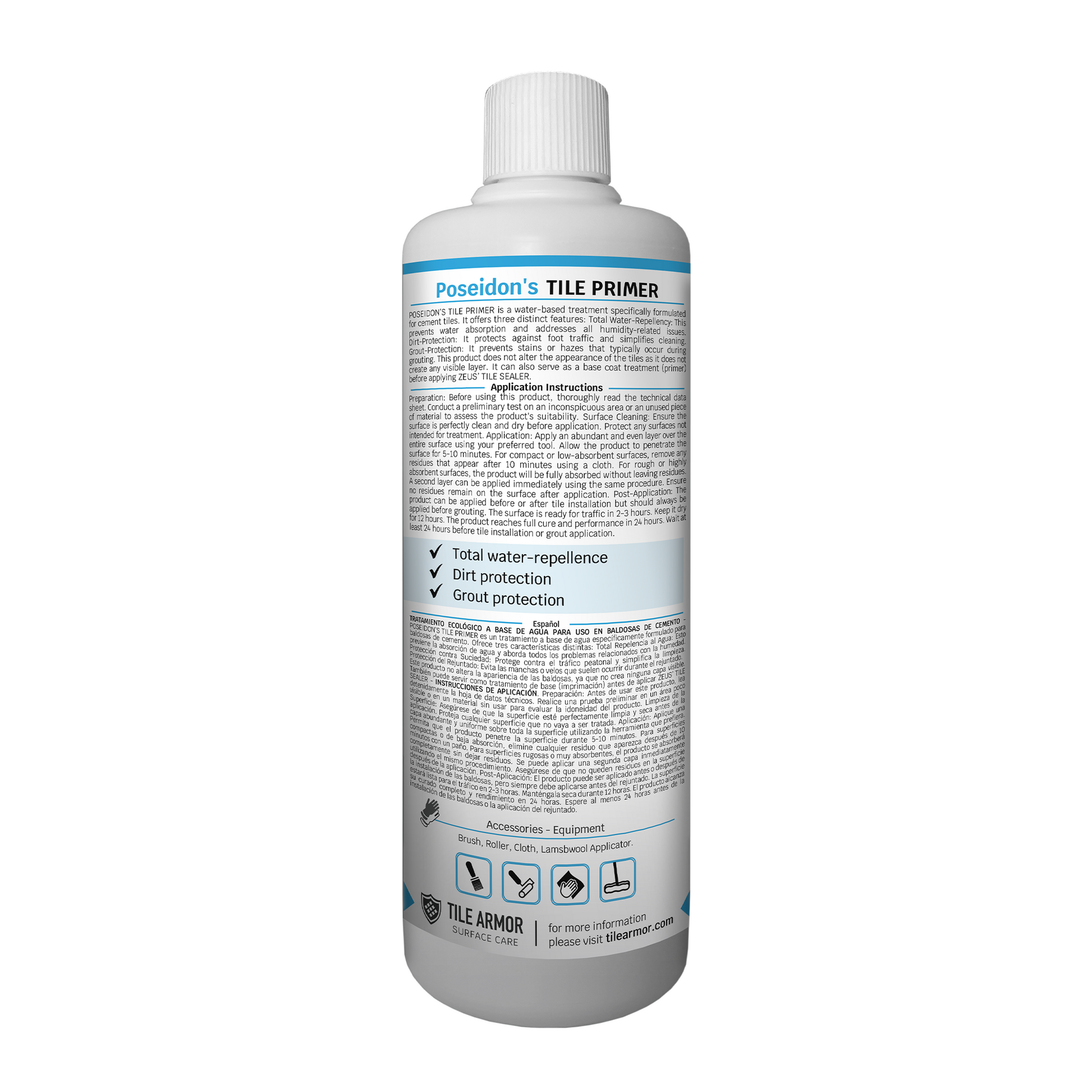 Poseidon's Tile Primer Back Bottle Image